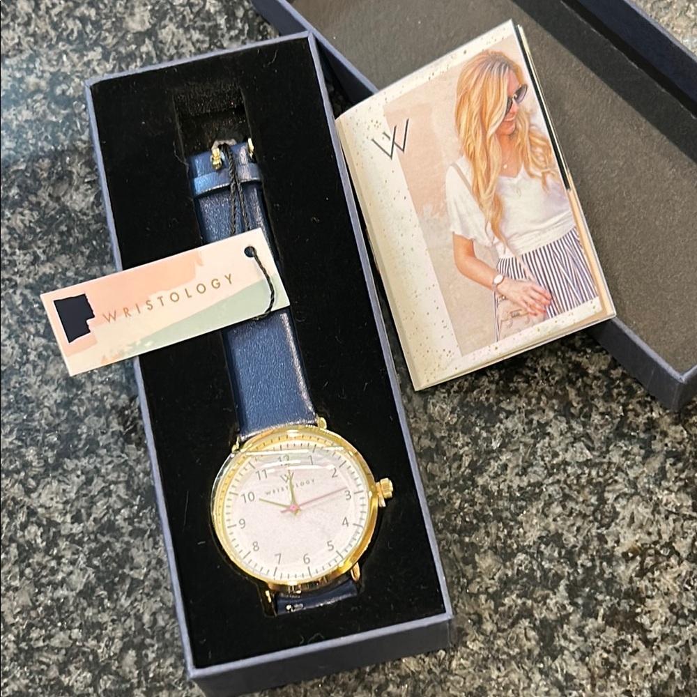 Wristology Blue and Gold Watch New with tags